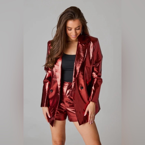 Buddy Love Jackets & Blazers - BuddyLove Avery Bronze Metallic Blazer